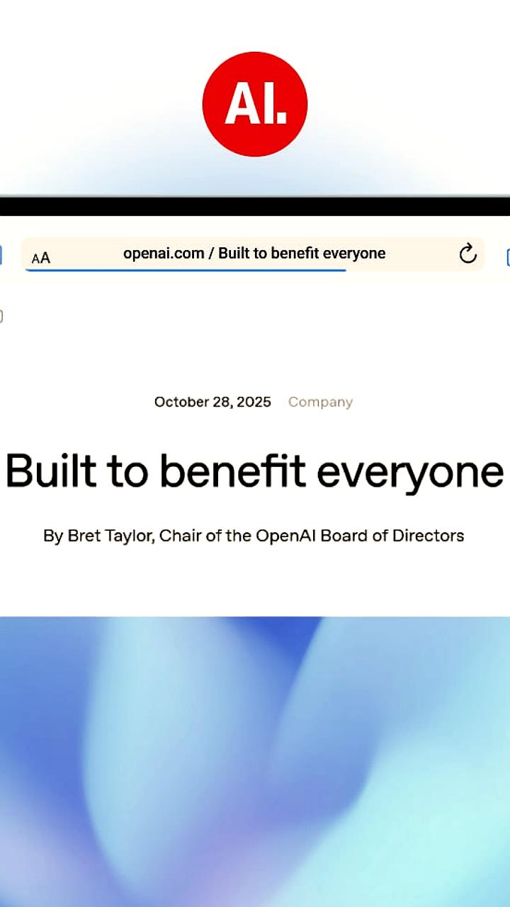 OpenAI завершила рекапитализацию, увеличив финансирование для здравоохранения и устойчивых ИИ-систем