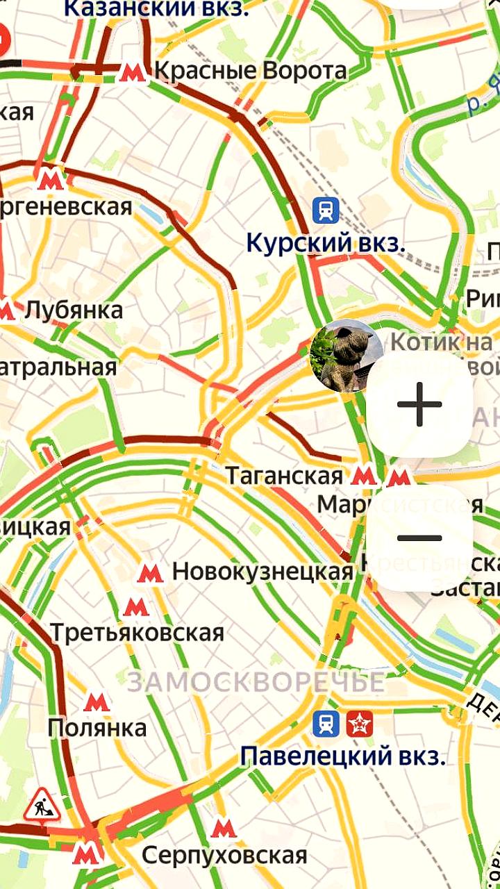 Временные ограничения движения на Садовом кольце в Москве