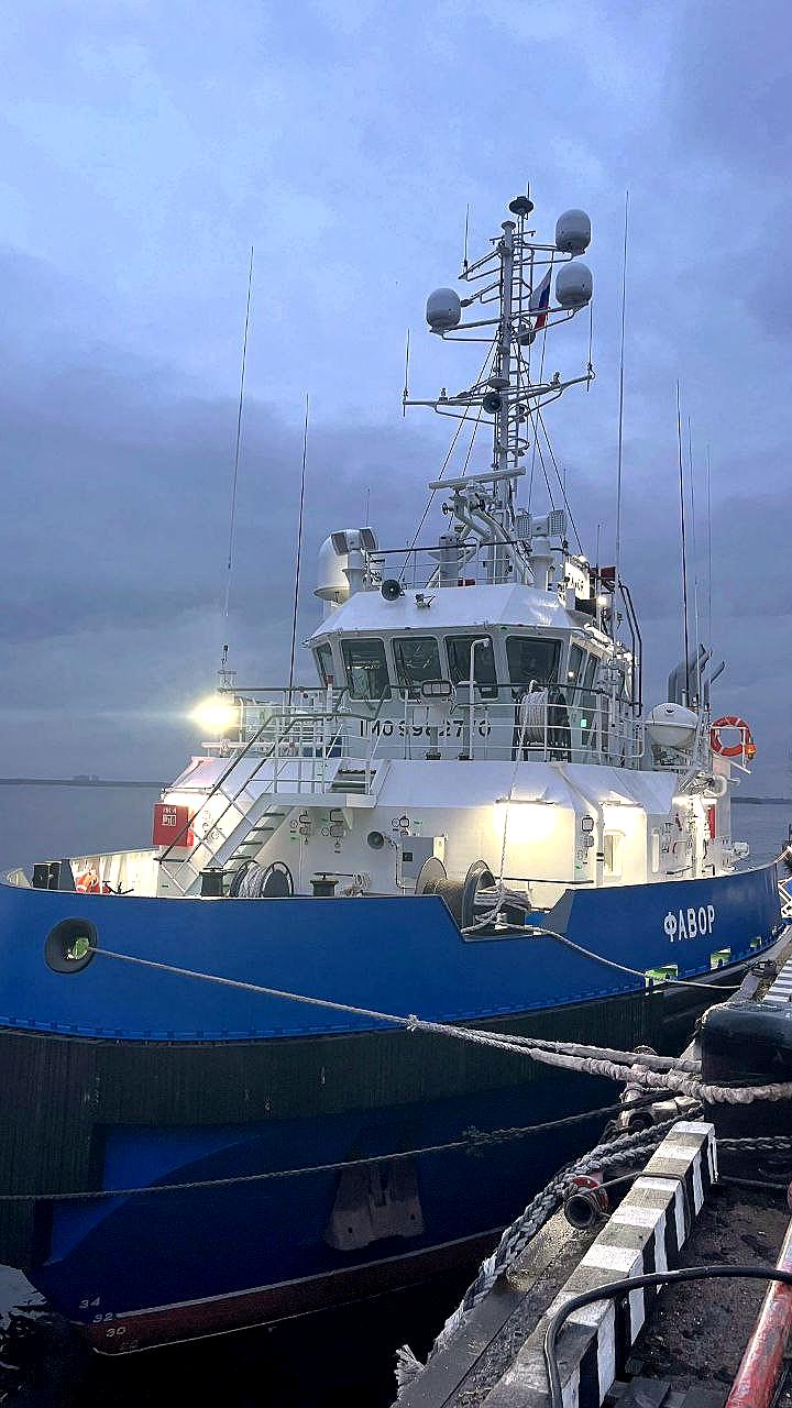 Буксир спасатель Фавор успешно завершил испытания в Архангельске