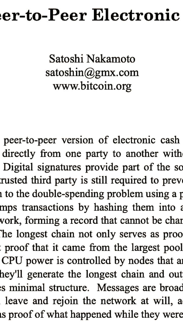 17 лет с момента публикации white paper Биткоина Сатоши Накамото