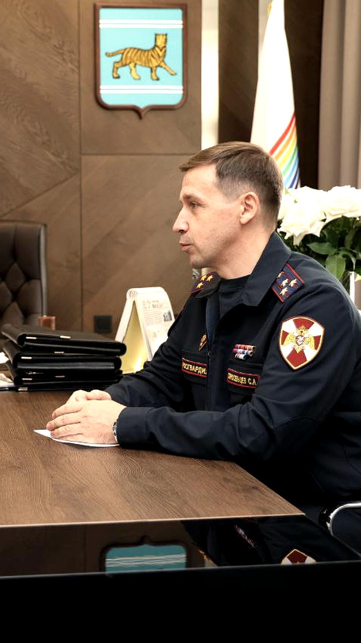 Губернатор ЕАО Мария Костюк обсудила безопасность с начальником Росгвардии Сергеем Старосельцевым