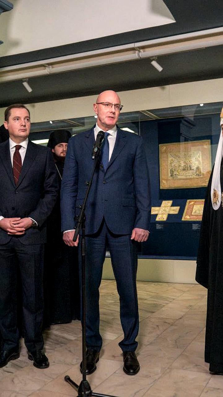 Открытие выставки к 600-летию Соловецкого монастыря с участием Патриарха Кирилла и Дмитрия Чернышенко