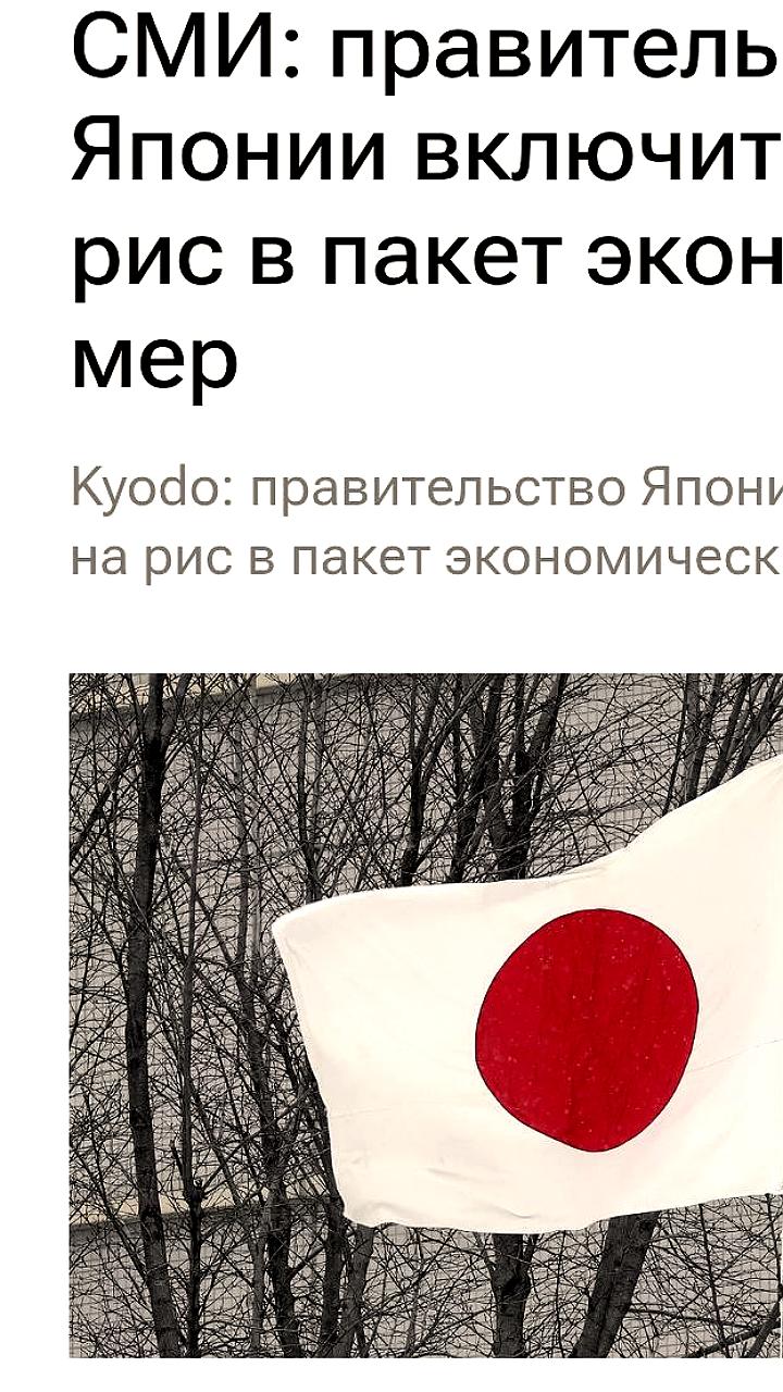 Япония рассматривает раздачу талонов на рис для борьбы с ростом цен