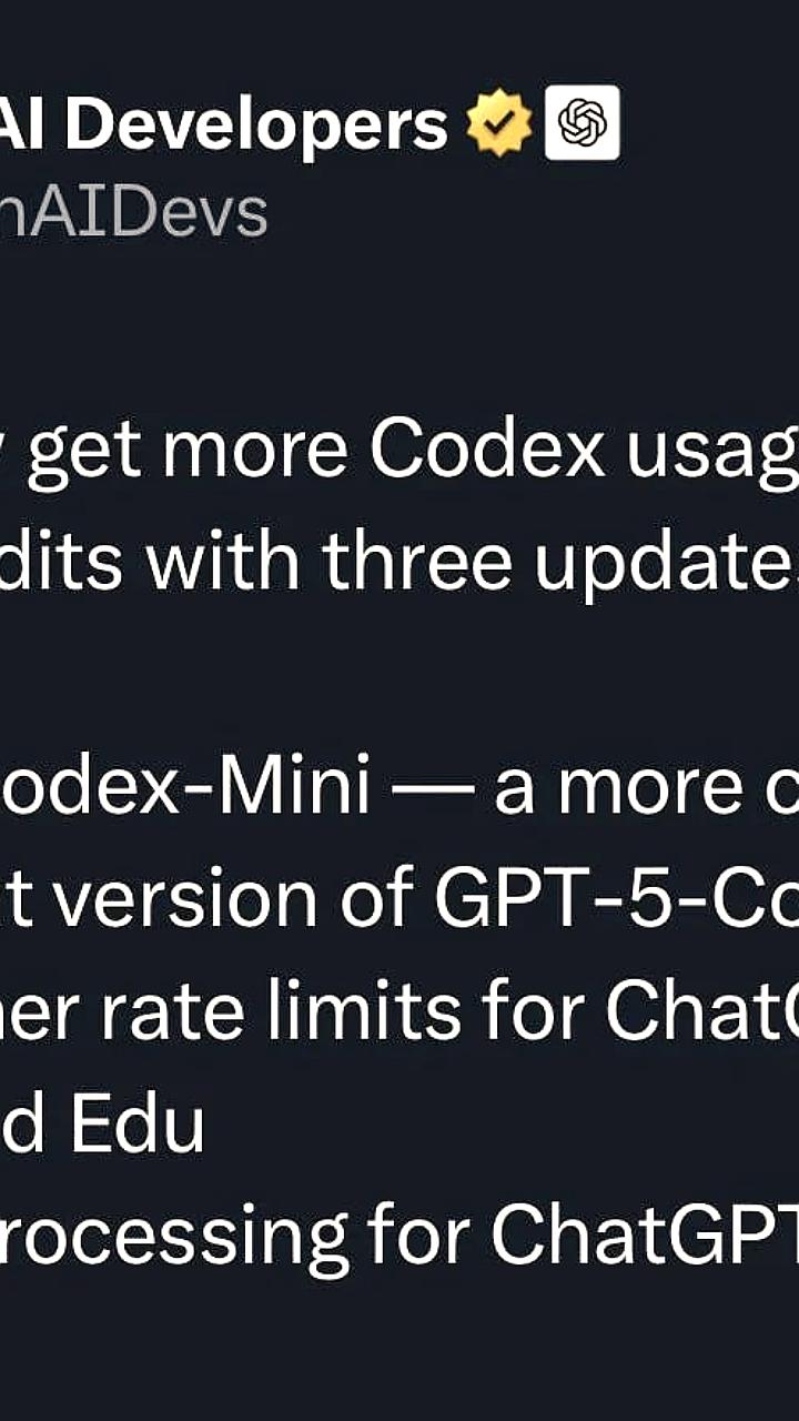 OpenAI представляет GPT 5 Codex Mini: более доступная версия с высокой эффективностью