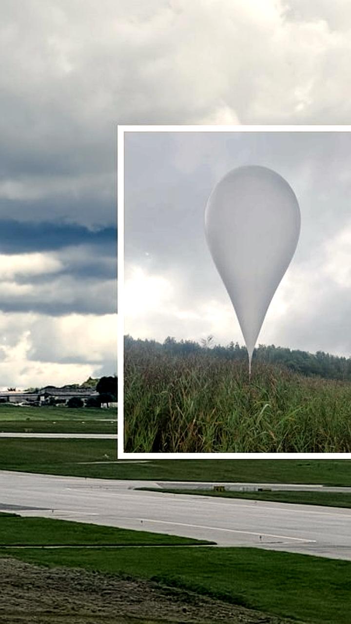 Воздушный шар контрабандистов временно приостановил работу Вильнюсского аэропорта