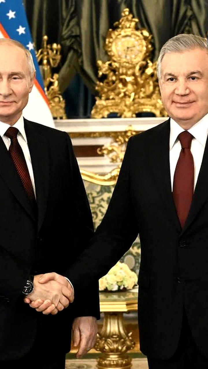 Путин обсудил с Мирзиёевым двусторонние отношения по телефону