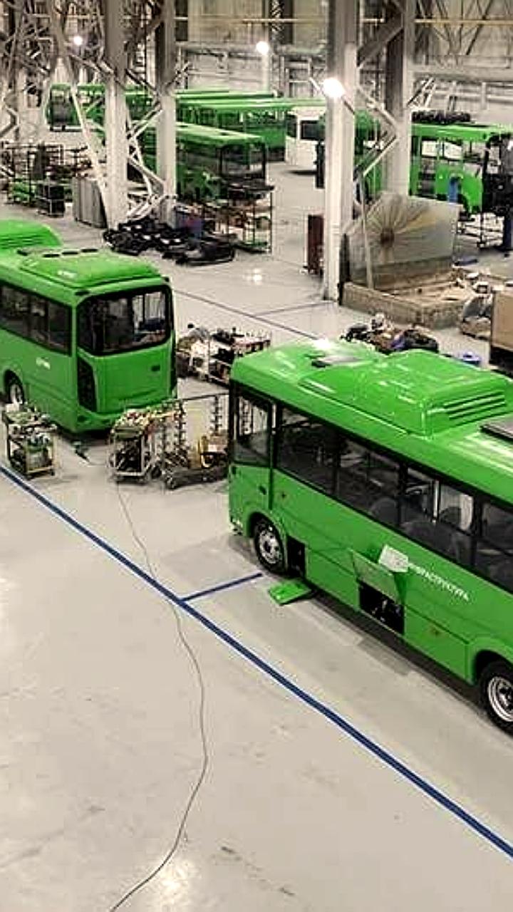 В Ульяновске начато серийное производство новых низкопольных автобусов