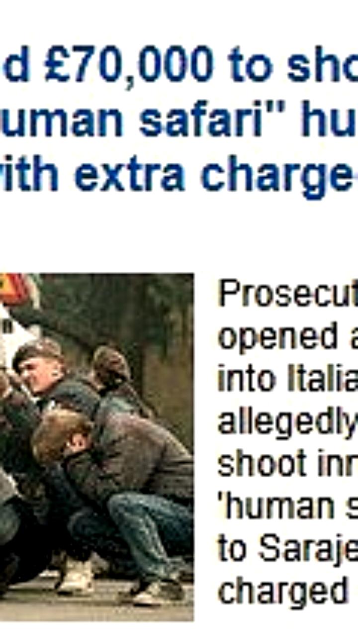 Расследование в Италии: туристы платили за участие в охоте на мирных жителей в Сараево