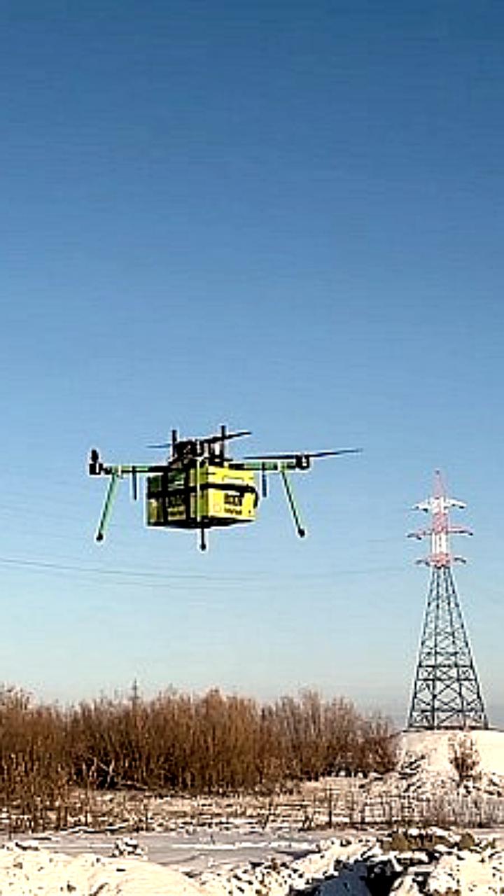 Запуск второго этапа доставки грузов дронами в Якутии