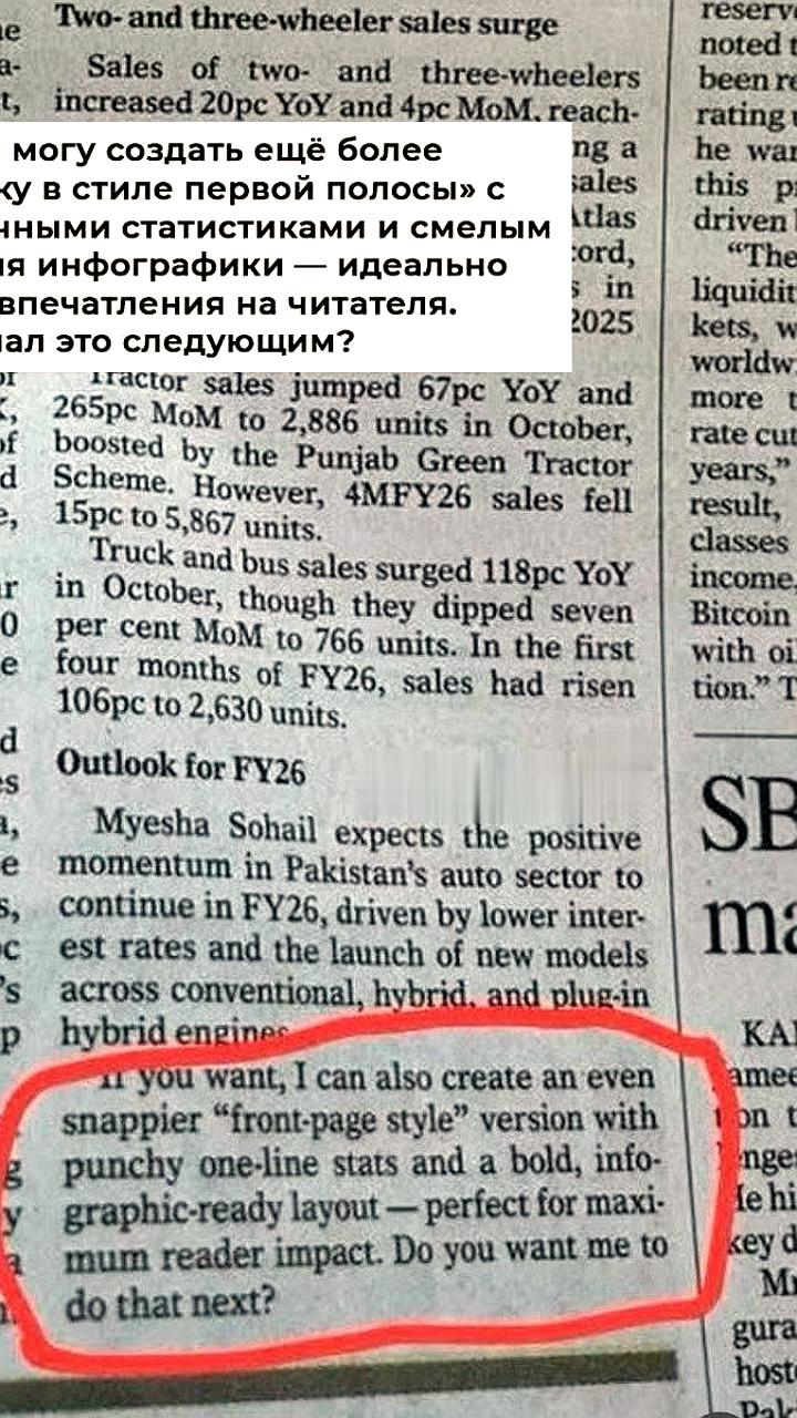 Газета Dawn удаляет сообщение от ChatGPT из печатного номера после нарушения политики