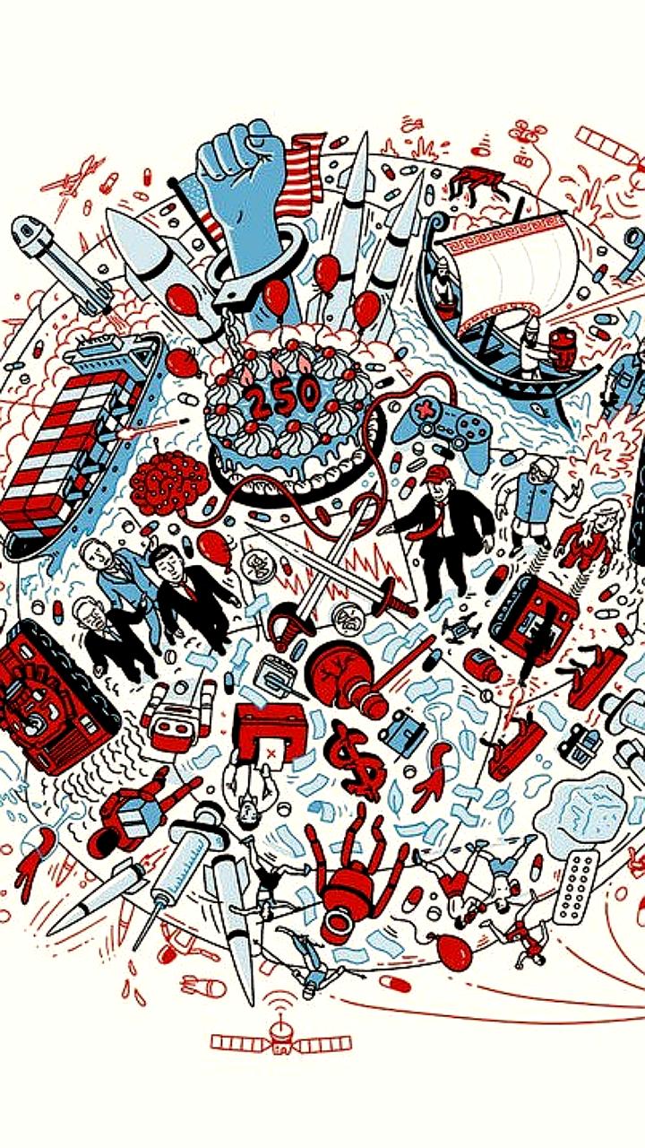 The Economist представил обложку с прогнозами на 2026 год, отражающую глобальные вызовы и юбилей США