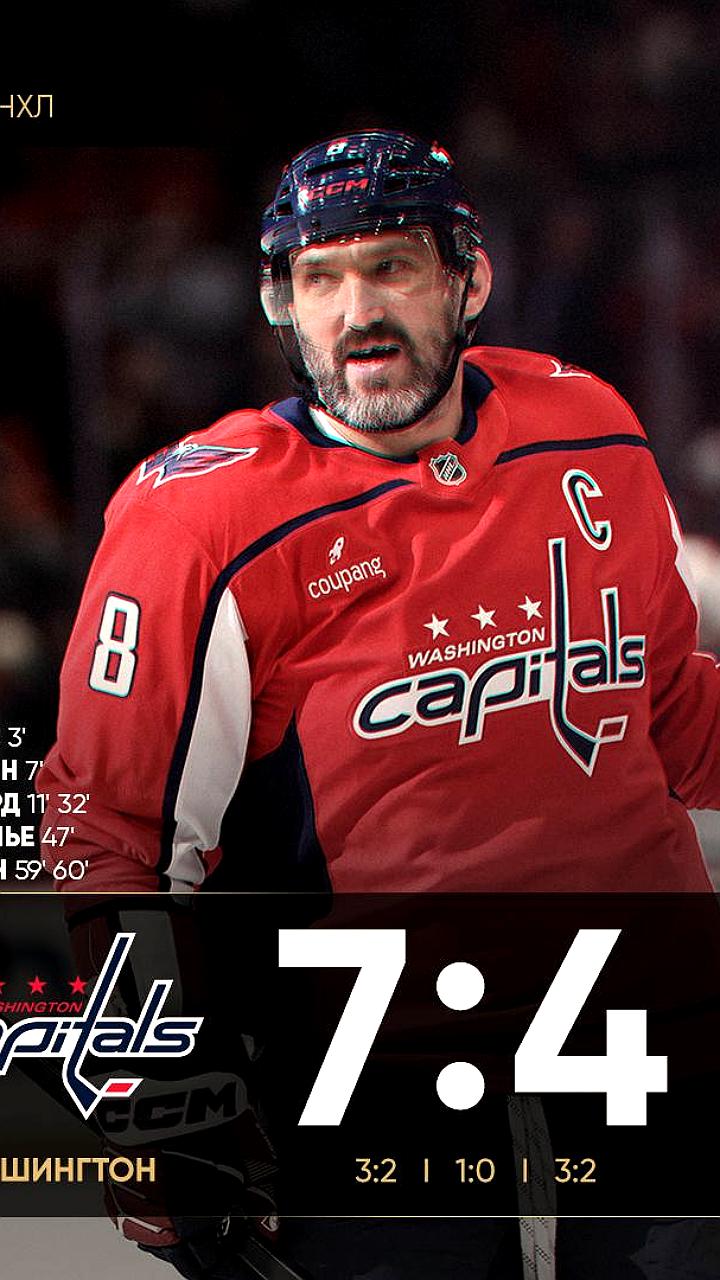 Овечкин забивает в третьем матче подряд, достигая 904-й шайбы в НХЛ