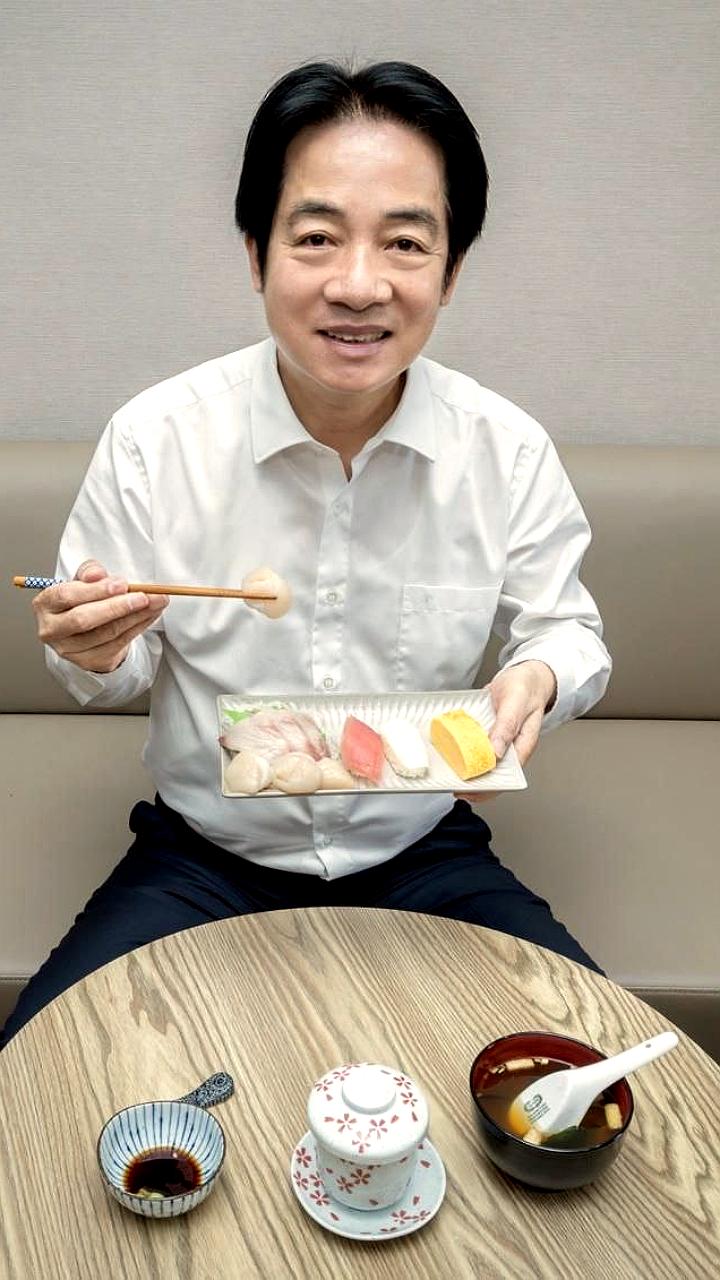 Глава Тайваня Лай Циндэ поддержал Японию, обедая суши на фоне дипломатического конфликта с Китаем