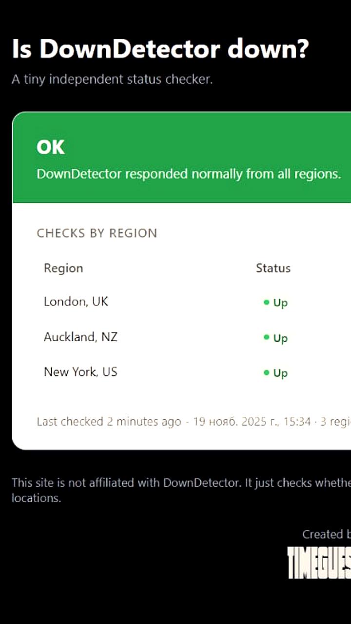 Появился новый сервис для мониторинга сбоев DownDetector после недавнего инцидента