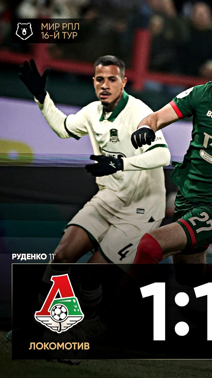 Краснодар сохраняет лидерство после ничьей с Локомотивом в чемпионате России