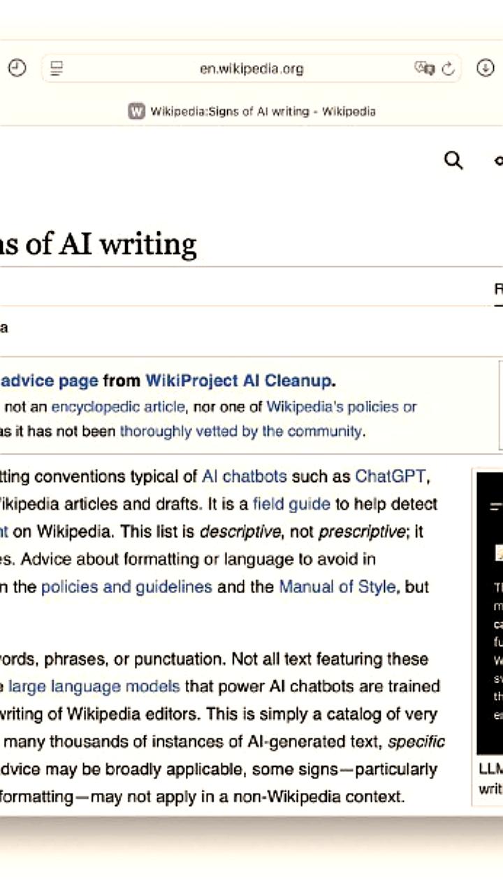 Wikipedia публикует руководство по распознаванию текстов, созданных ИИ