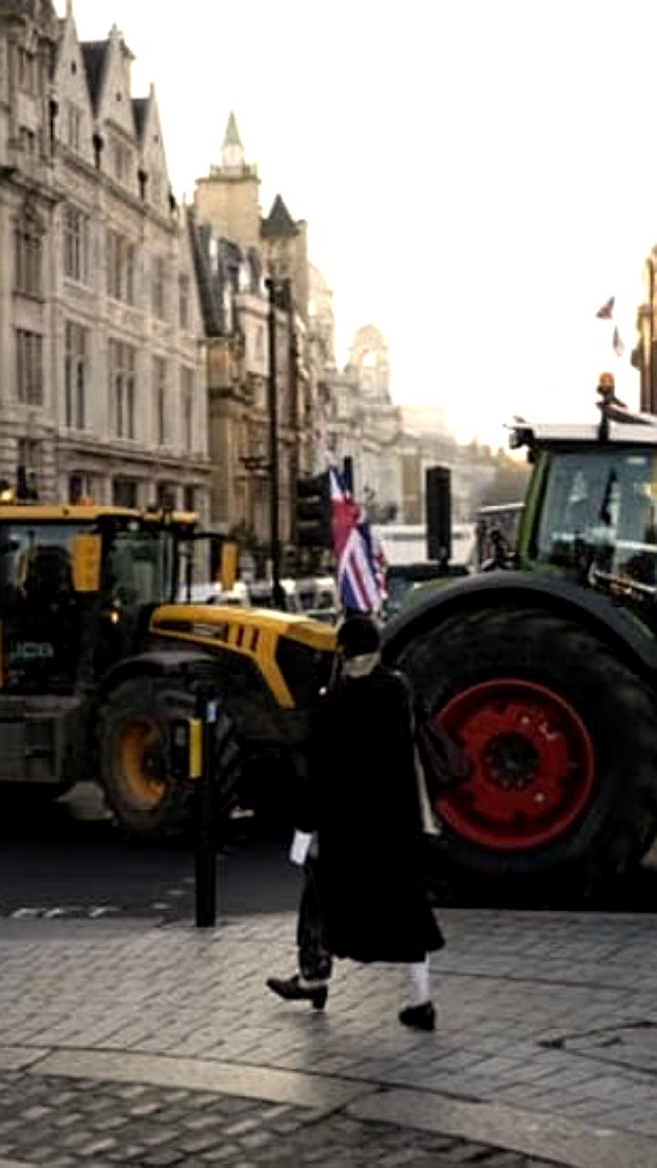 Фермеры протестуют против налогов, блокируя центр Лондона