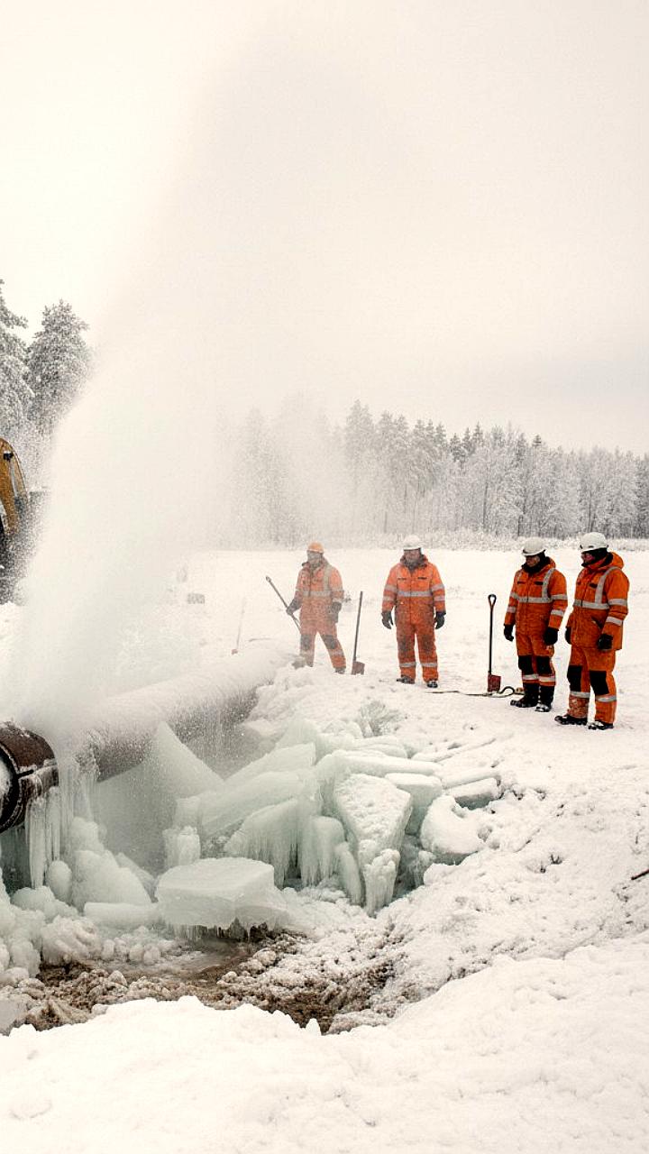 В Южно Сахалинске обнаружен порыв трубопровода на ТЭЦ 1, ведутся восстановительные работы