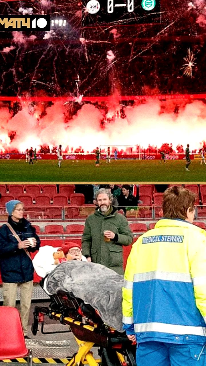 Матч Аякса с Гронингеном отменен из-за пиротехнического шоу фанатов