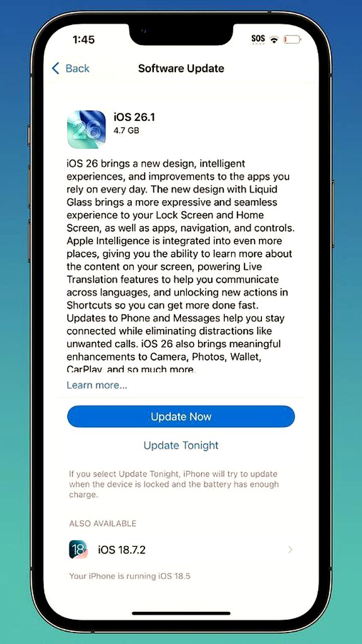 Apple изменяет интерфейс обновлений для повышения интереса к iOS 26