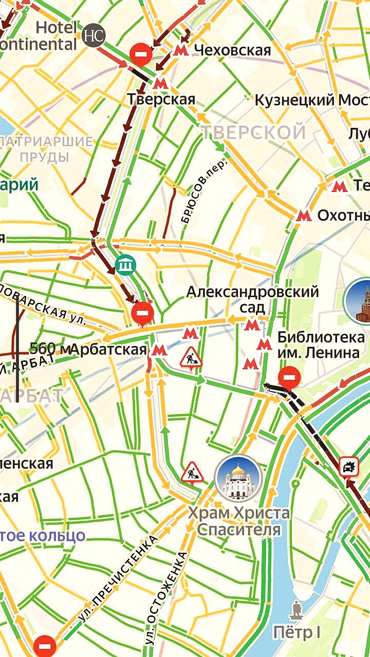 В Москве временно перекрыто движение из-за визита спецпосланника Трампа