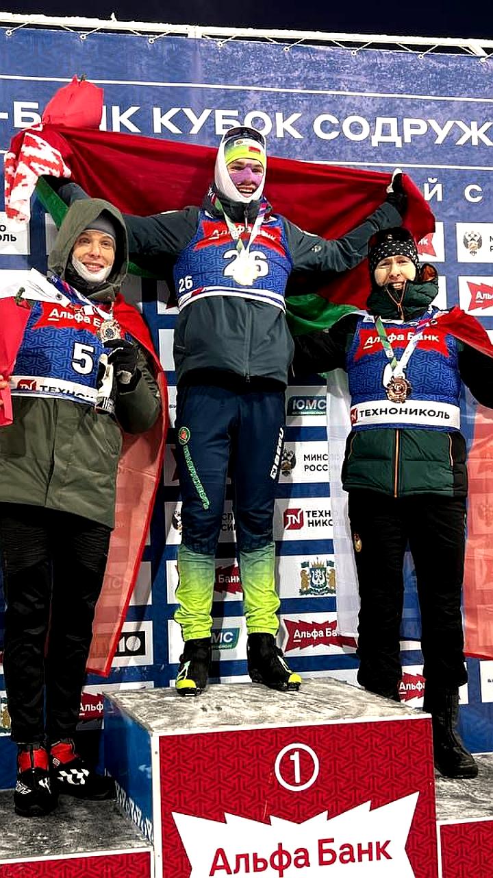 Александр Поварницын завоевал бронзу на Кубке Содружества по биатлону в Ханты-Мансийске