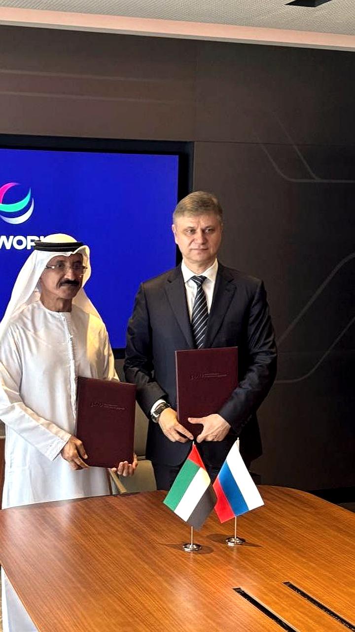 Развитие контейнерного сервиса: встреча Олега Белозёрова и Султана Ахмеда бин Сулайема в Дубае