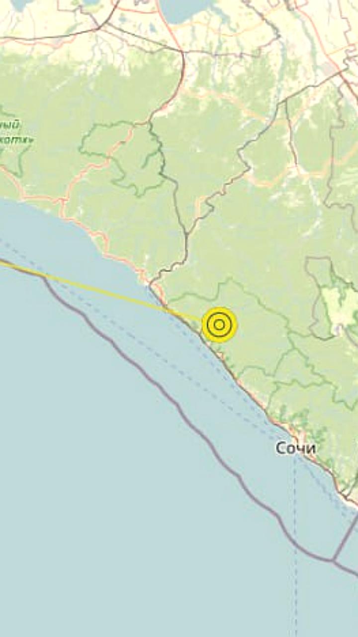 Землетрясения магнитудой 5.4 и 3.3 зарегистрированы на Камчатке и в Сочи
