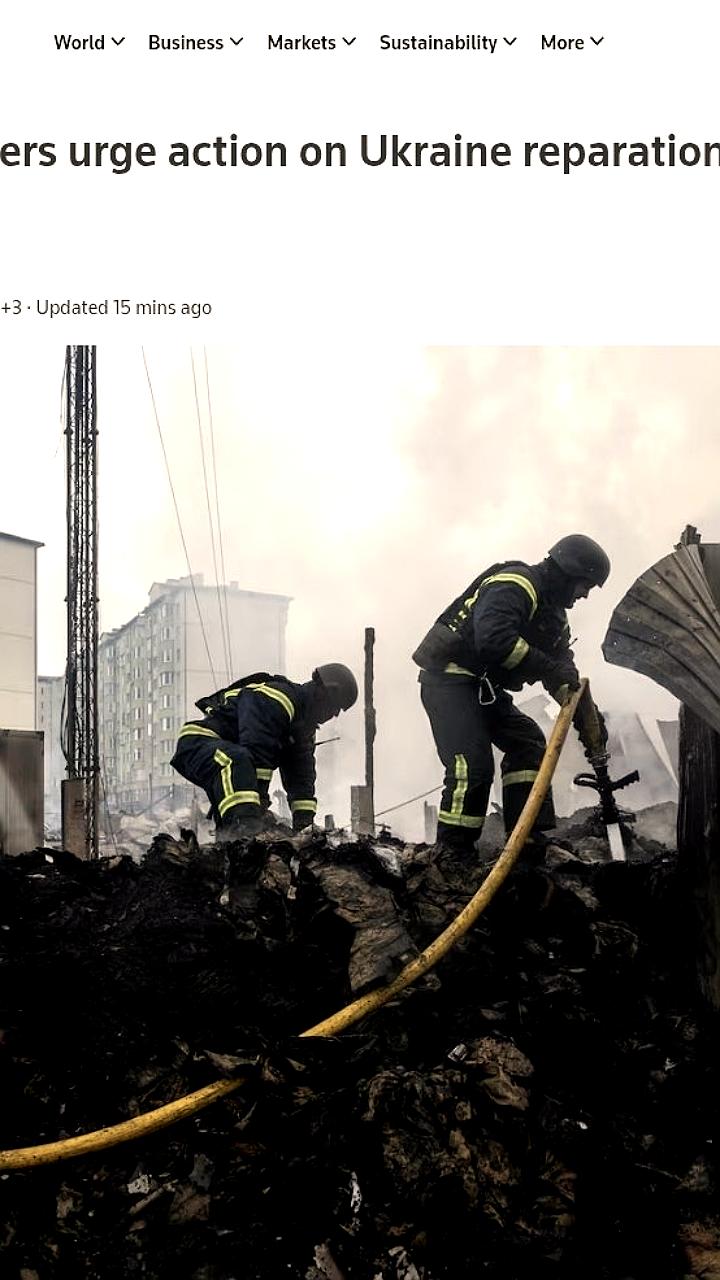 Лидеры семи стран ЕС призывают ускорить одобрение репарационного кредита для Украины