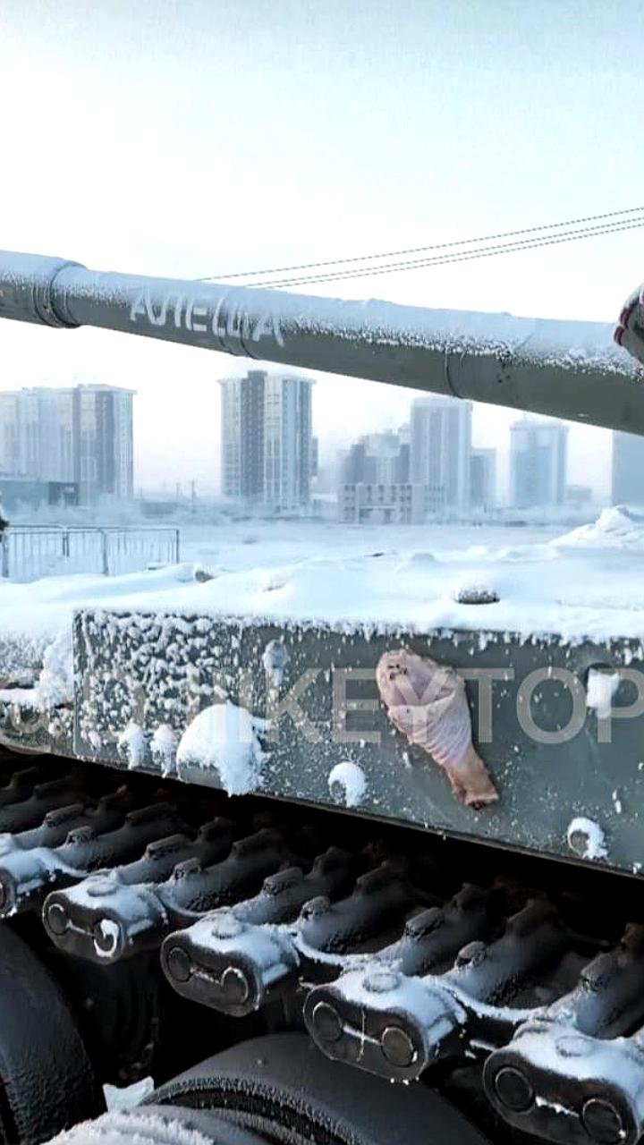 В Якутске полиция расследует осквернение памятника Танк Алеша