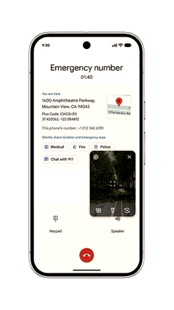 Google запускает функцию видеотрансляции при звонках в экстренные службы на Android