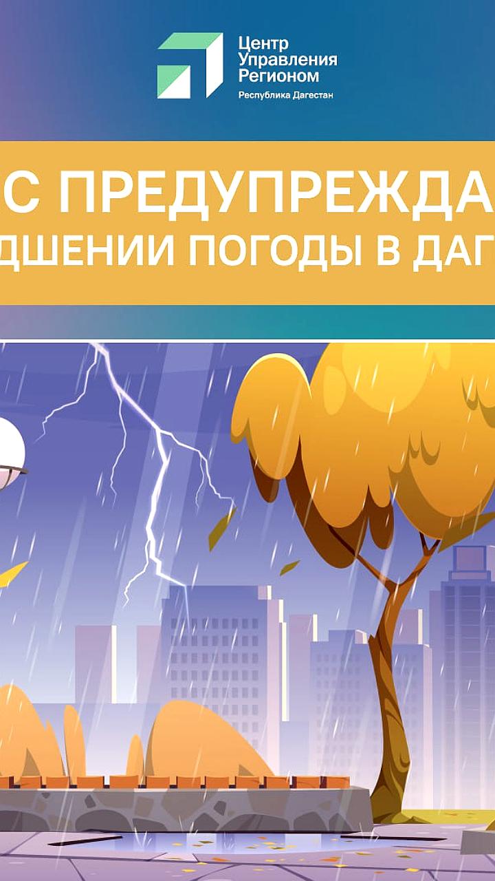 Предупреждение о сильном ветре и осадках в Дагестане с 12 по 14 декабря 2025 года