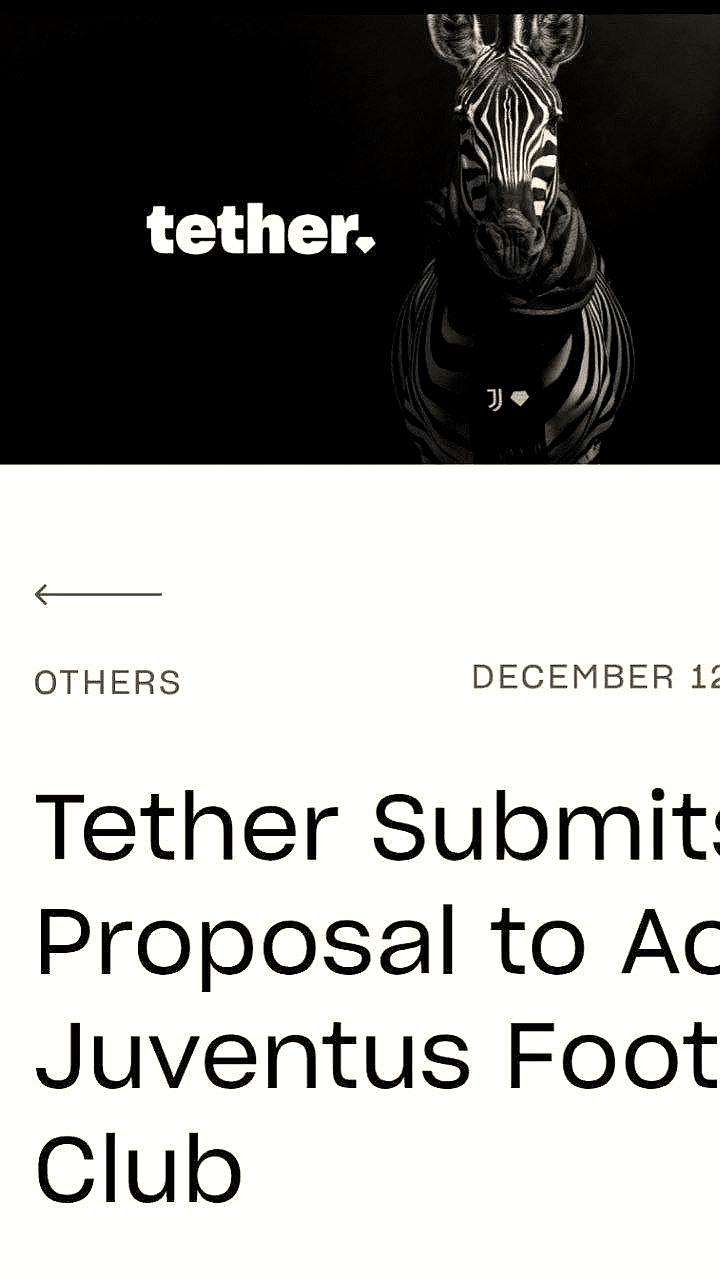 Tether предлагает купить Ювентус за 1 миллиард долларов