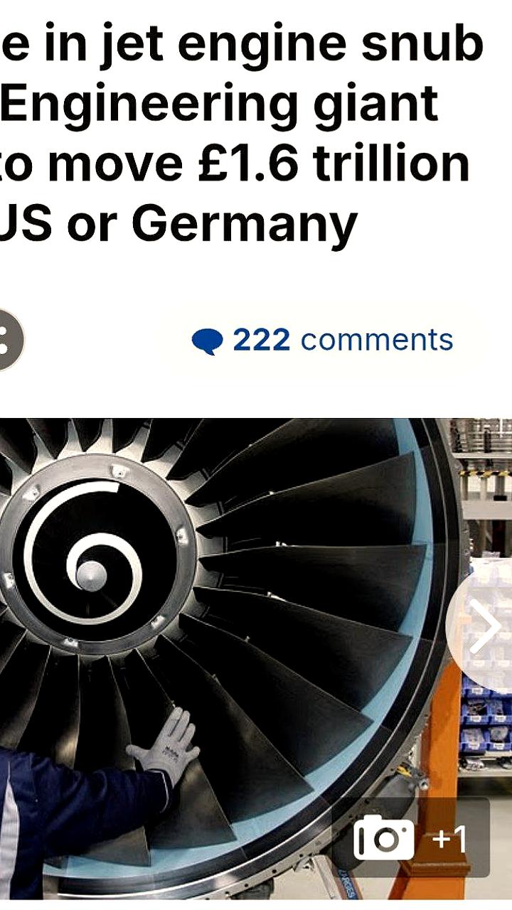 Rolls Royce рассматривает перенос проекта по разработке реактивных двигателей из Великобритании