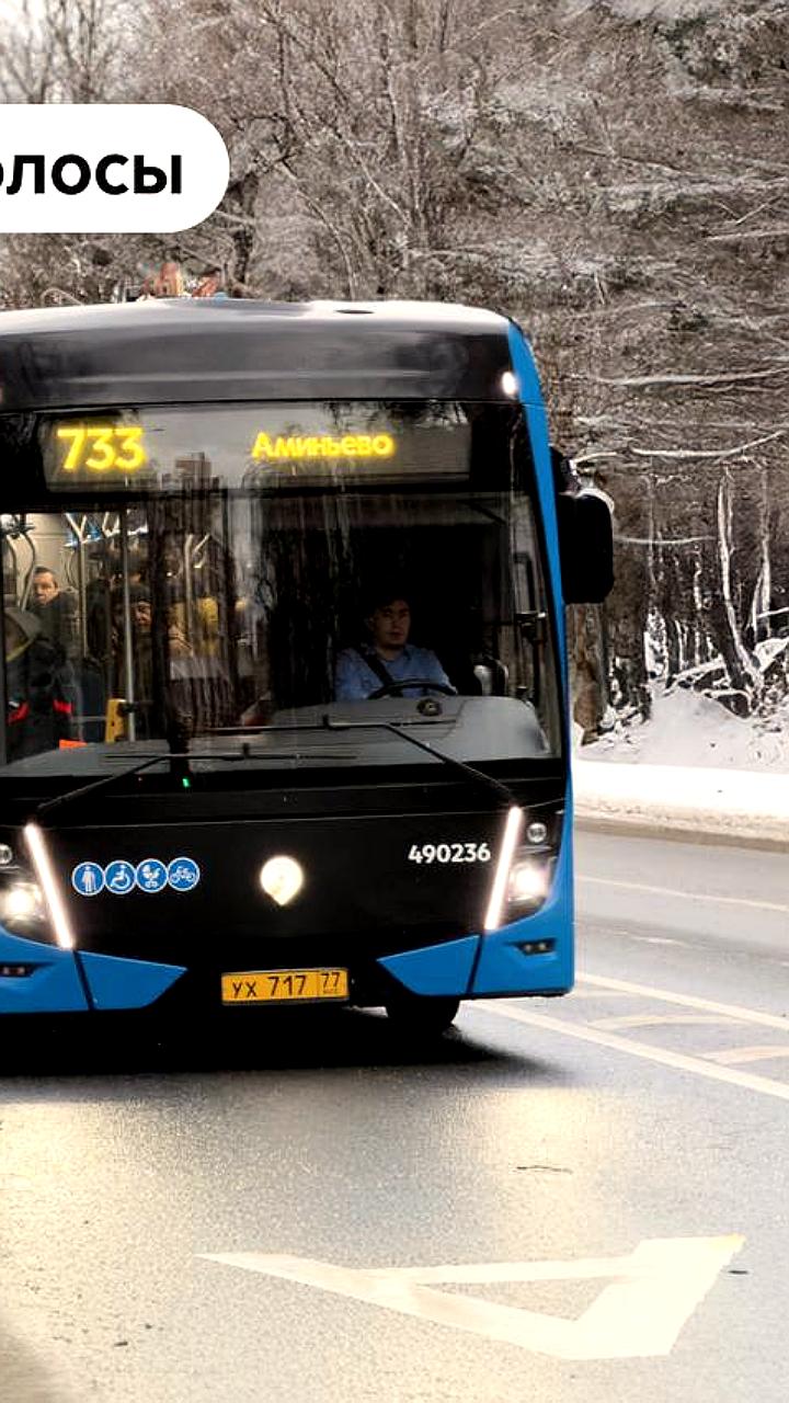 В Москве открыты шесть новых выделенных полос для общественного транспорта