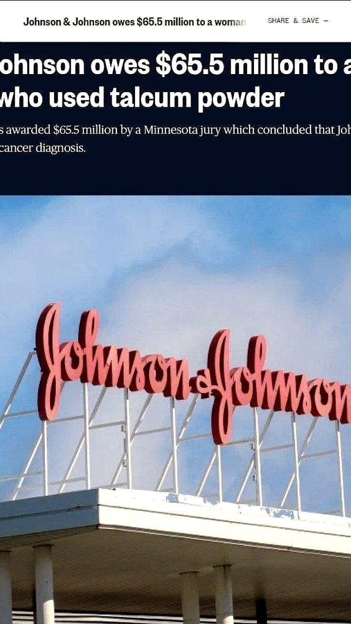 Суд в Миннесоте обязал Johnson & Johnson выплатить 65,5 млн долларов женщине с мезотелиомой