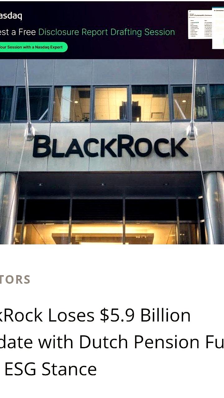 Пенсионный фонд PME разорвал партнерство с BlackRock из-за недостаточной экологической политики