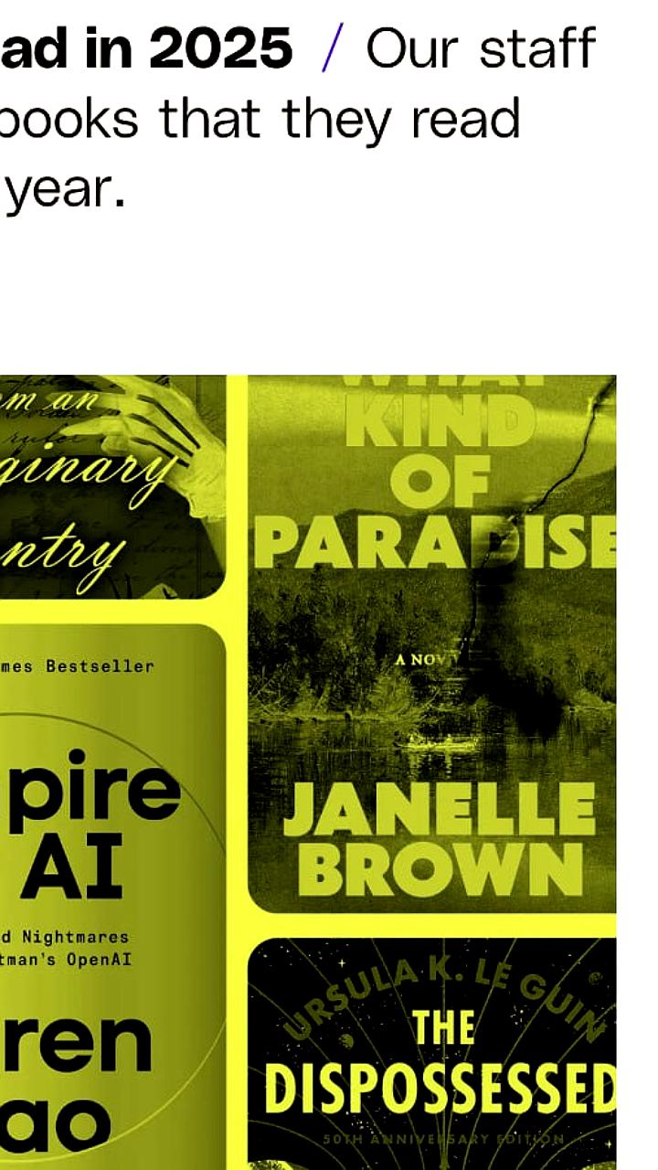 The Verge представило список лучших книг 2025 года