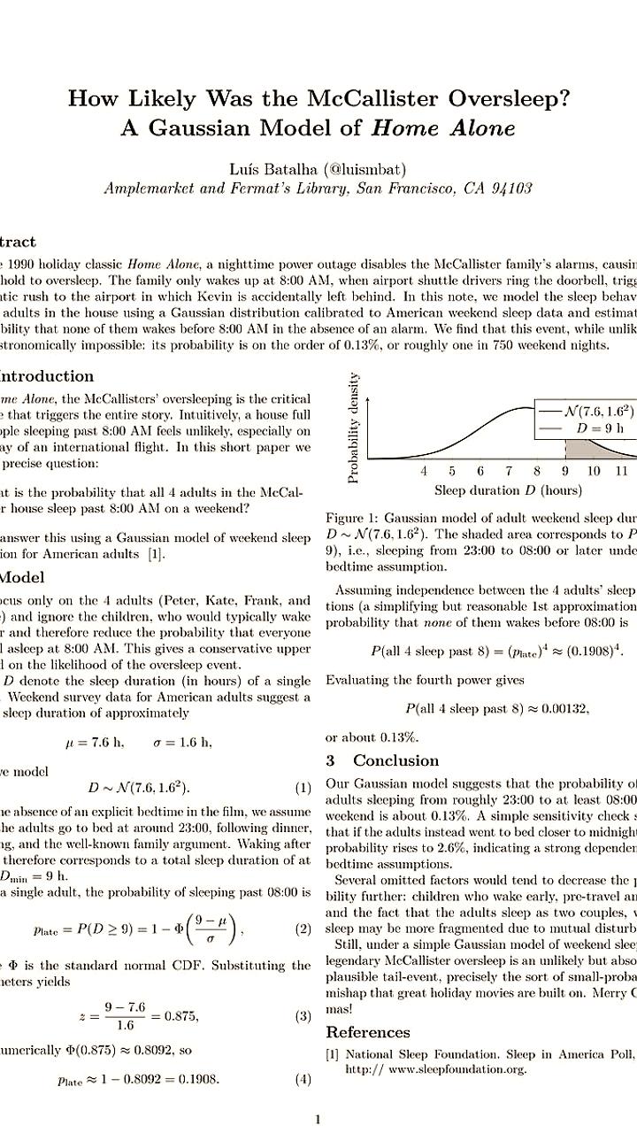 Физик анализирует вероятность забывания Кевина из 'Один дома' его семьей