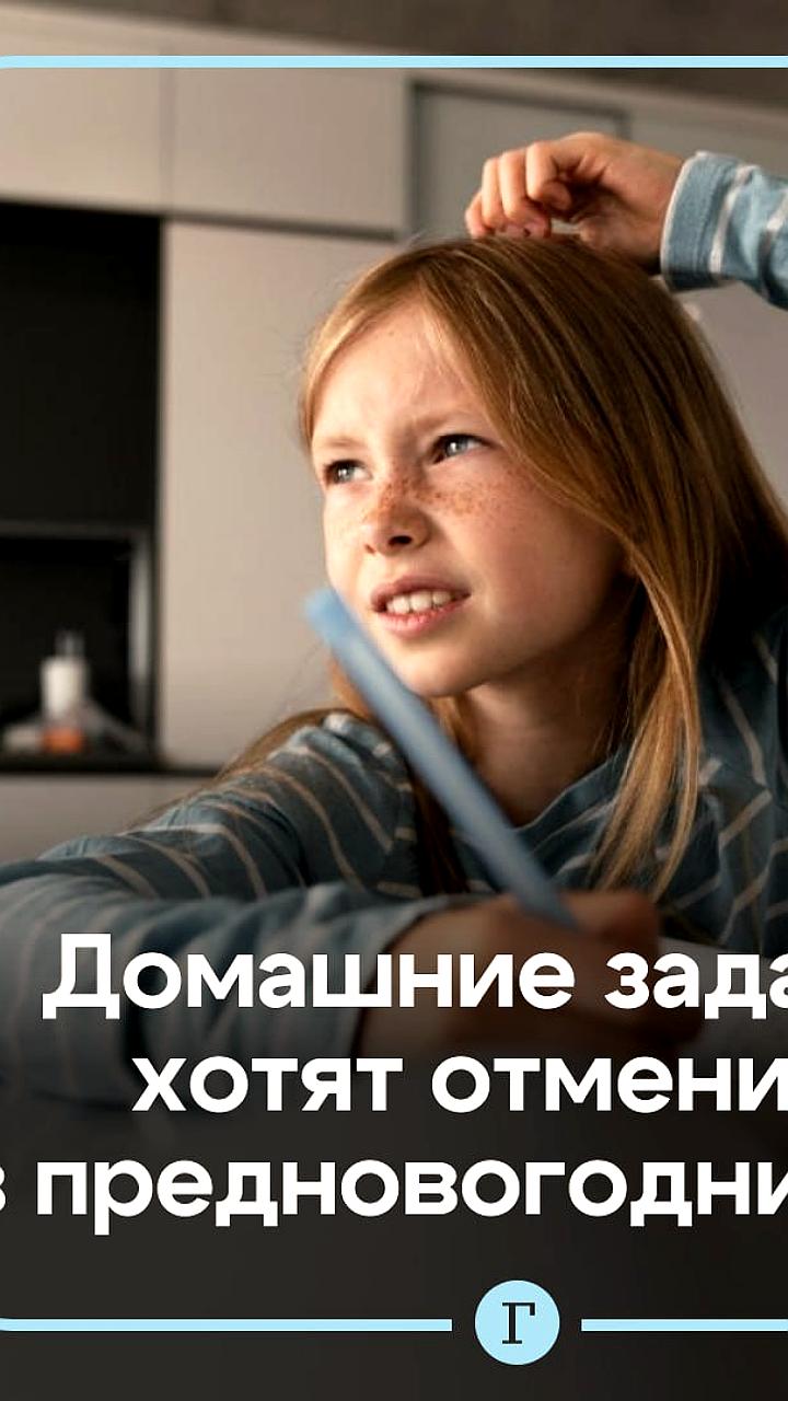 Госдума предложила освободить школьников и учителей от домашних заданий в предновогодние дни