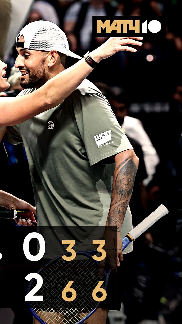 Ник Кирьос одержал победу над Ариной Соболенко в выставочной игре в Дубае