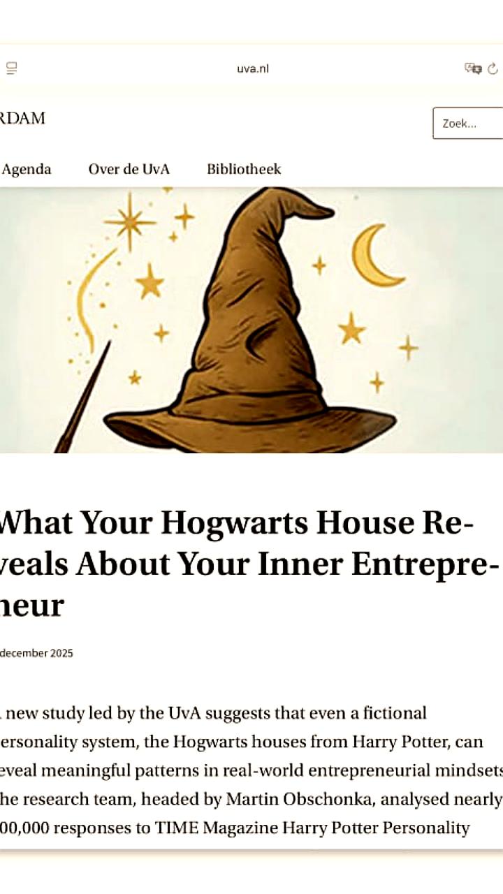 Исследование: Гриффиндорцы и Слизеринцы чаще запускают стартапы