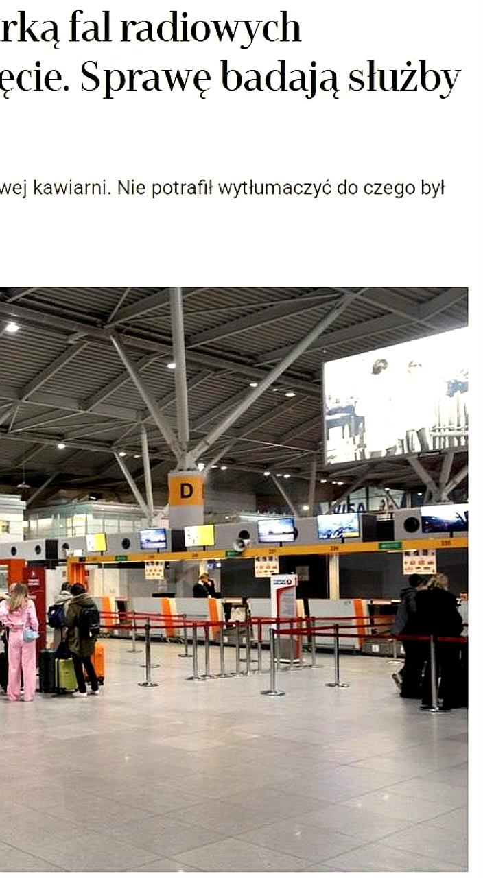 В Варшаве задержан украинец с радиоглушителем в аэропорту