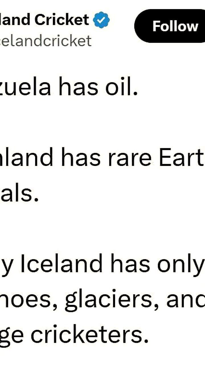 Исландская ассоциация крикета комментирует отсутствие интереса Трампа к стране