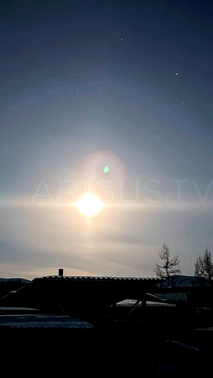 Солнечное гало удивило жителей Камчатки и Амурской области