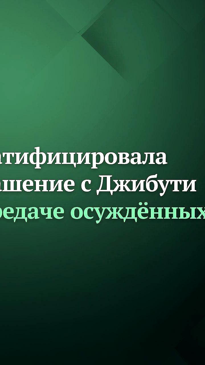 Госдума ратифицировала соглашения с Республикой Джибути