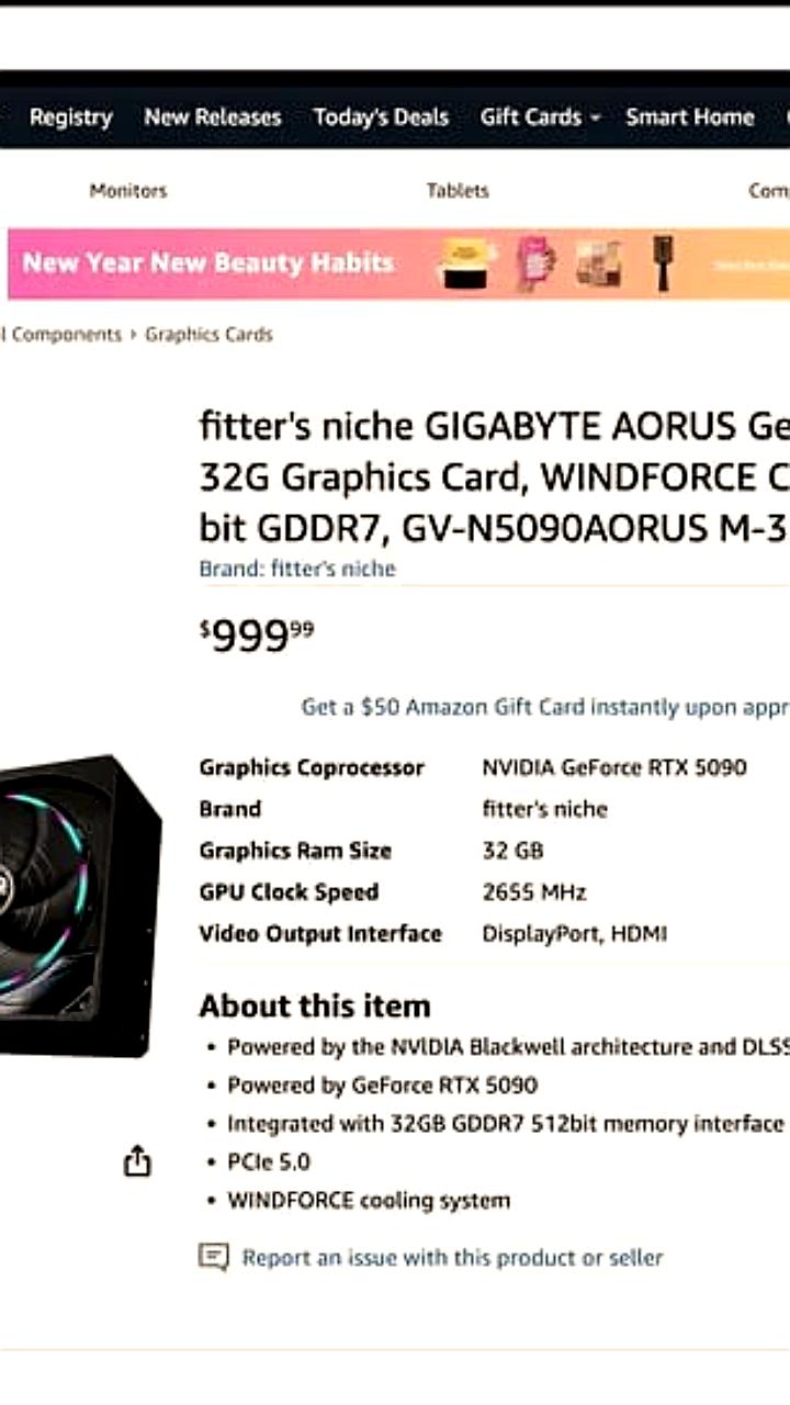 Покупатели Amazon получили сумки вместо видеокарт RTX 5090