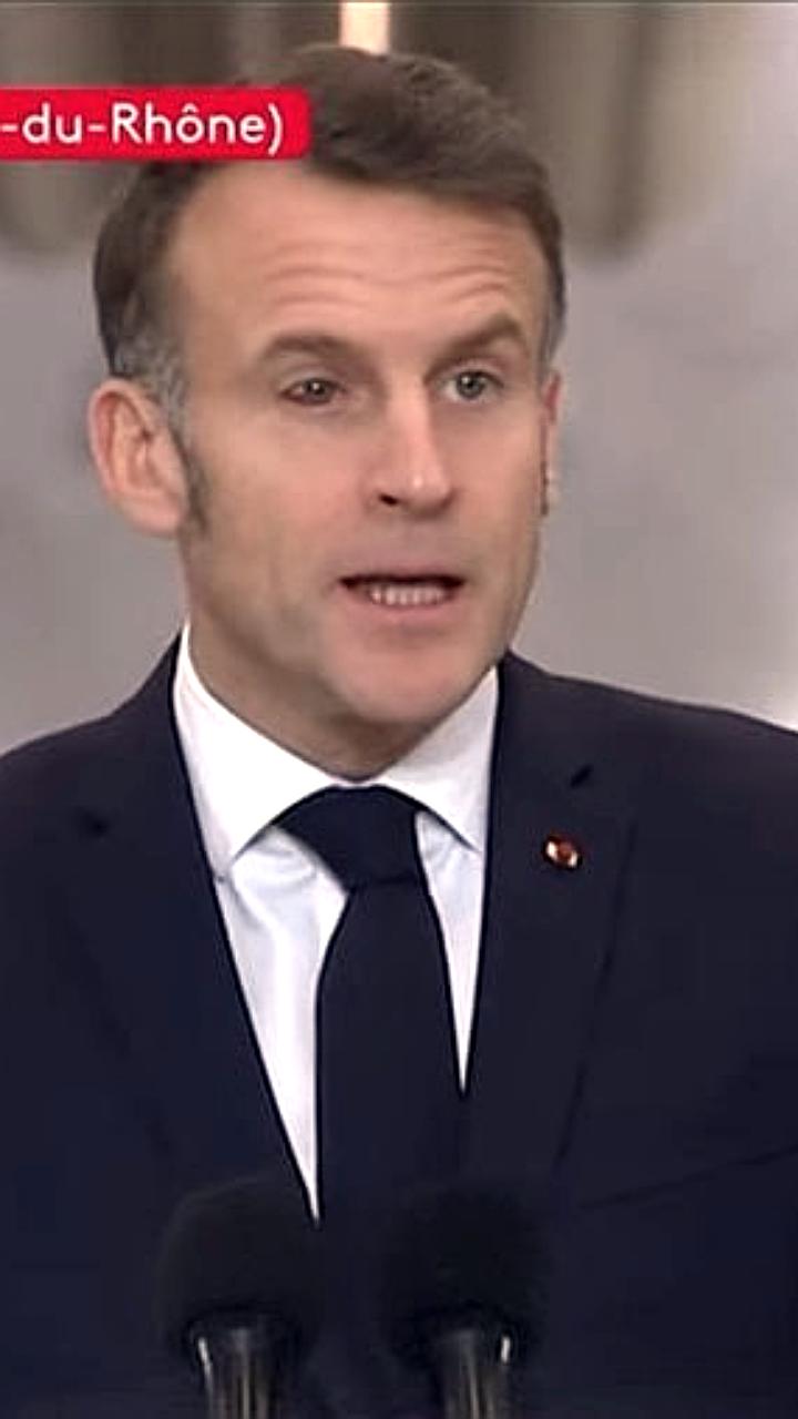 Обсуждение покрасневшего глаза Макрона вызывает слухи о домашнем насилии