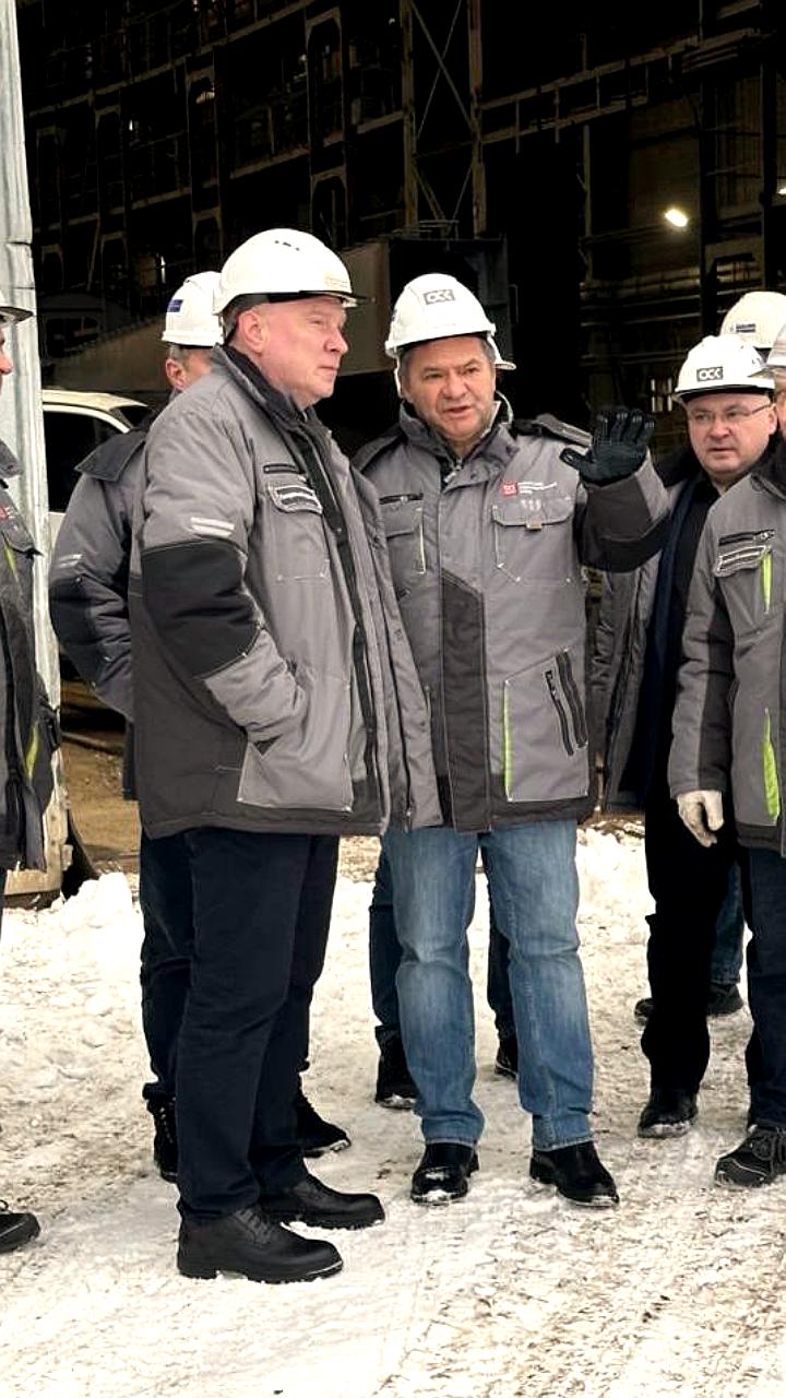 Андрей Тарасенко инспектирует строительство ледокола Icebreaker7 на Выборгском заводе