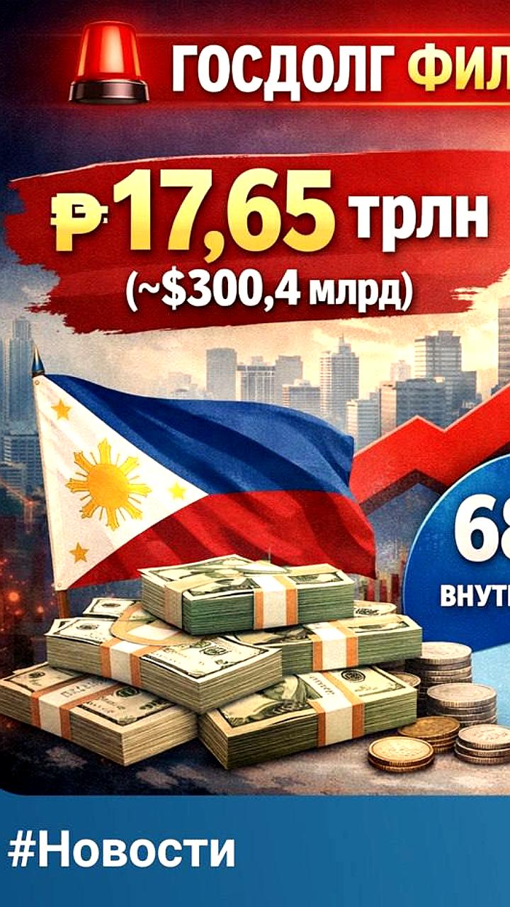 Рост государственного долга Филиппин и России в 2025 году